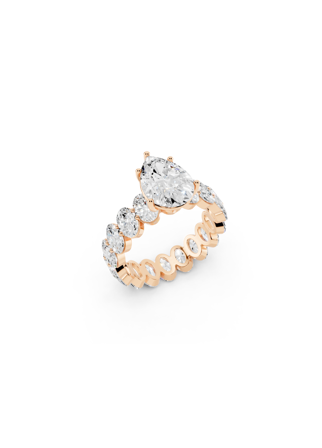 Pear-Cut Diamond Eternity Ring