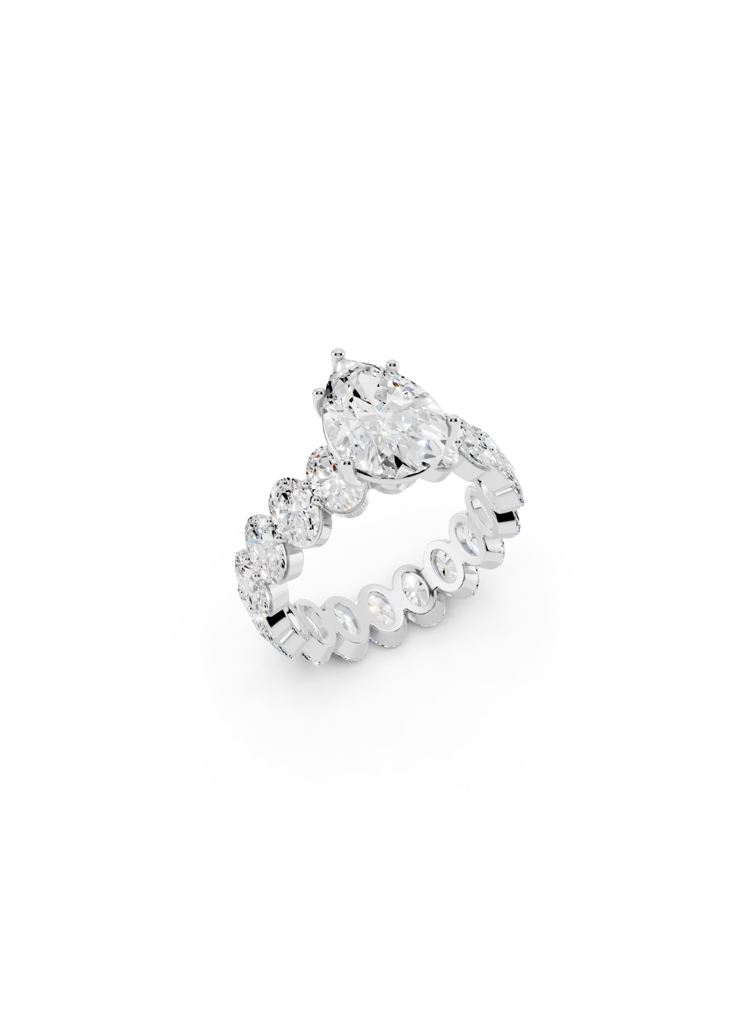 Pear-Cut Diamond Eternity Ring