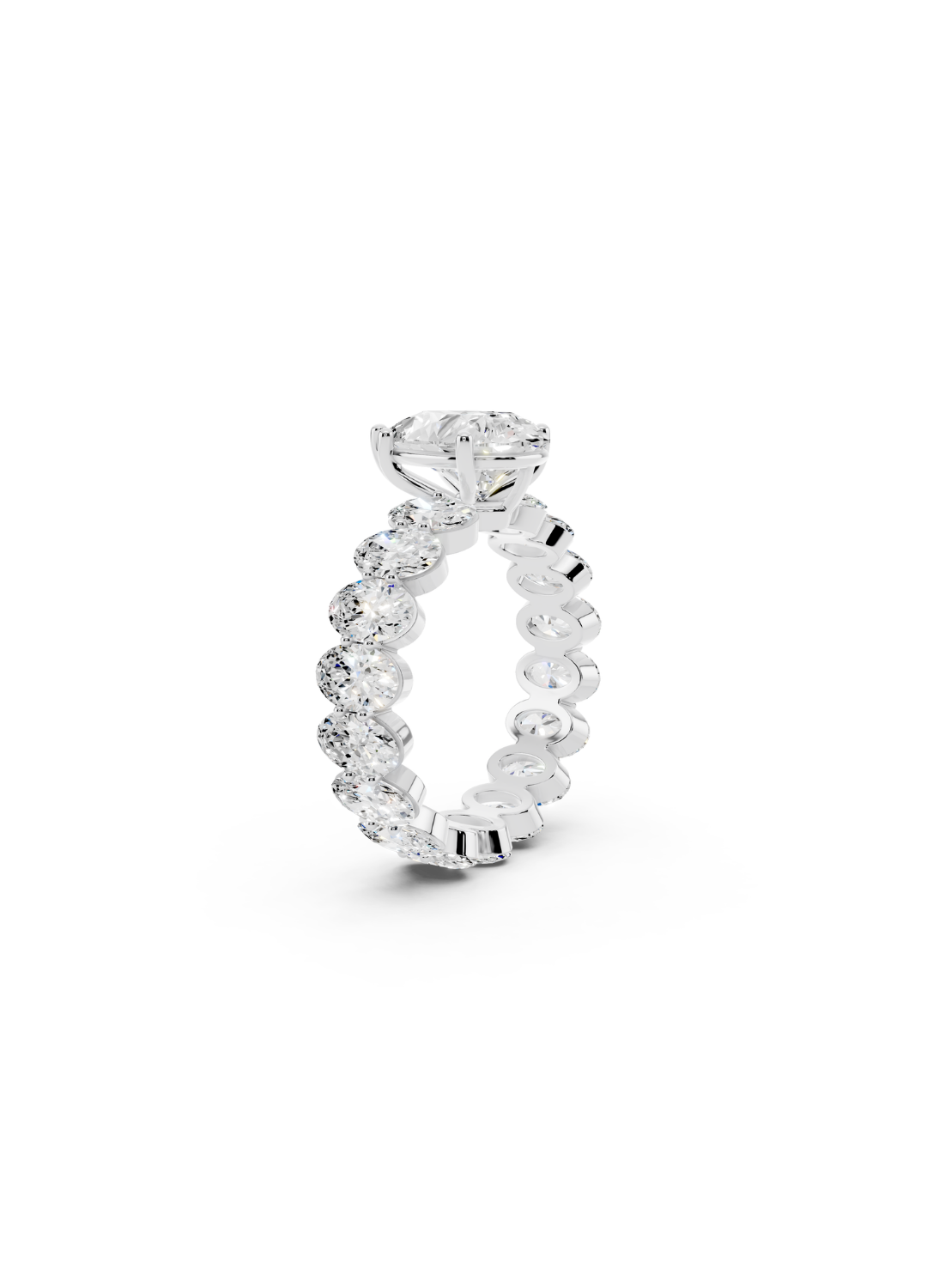 Pear-Cut Diamond Eternity Ring