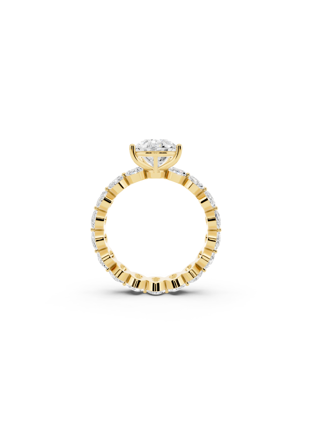 Pear-Cut Diamond Eternity Ring