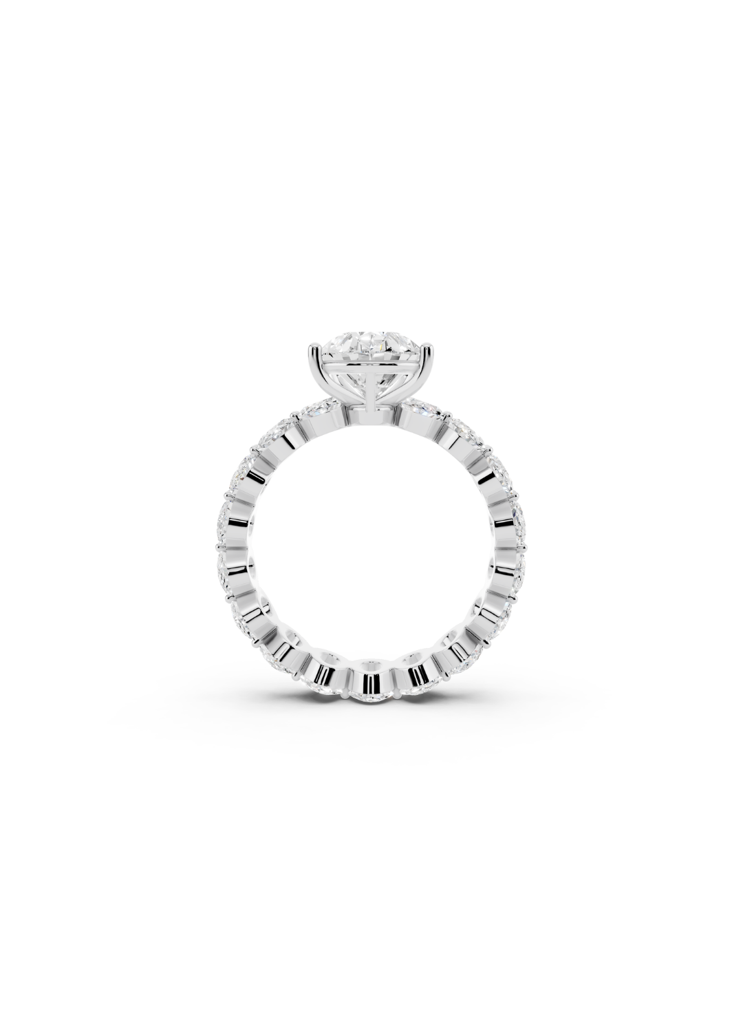 Pear-Cut Diamond Eternity Ring