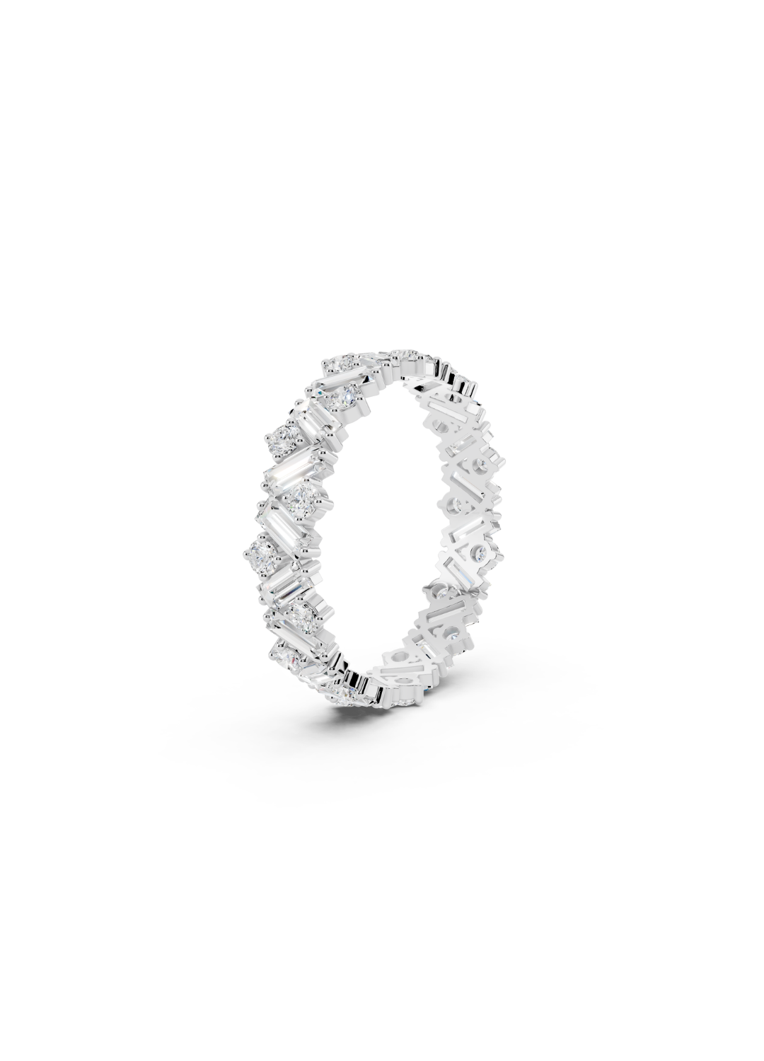 Mixed Cut Diamond Band Ring