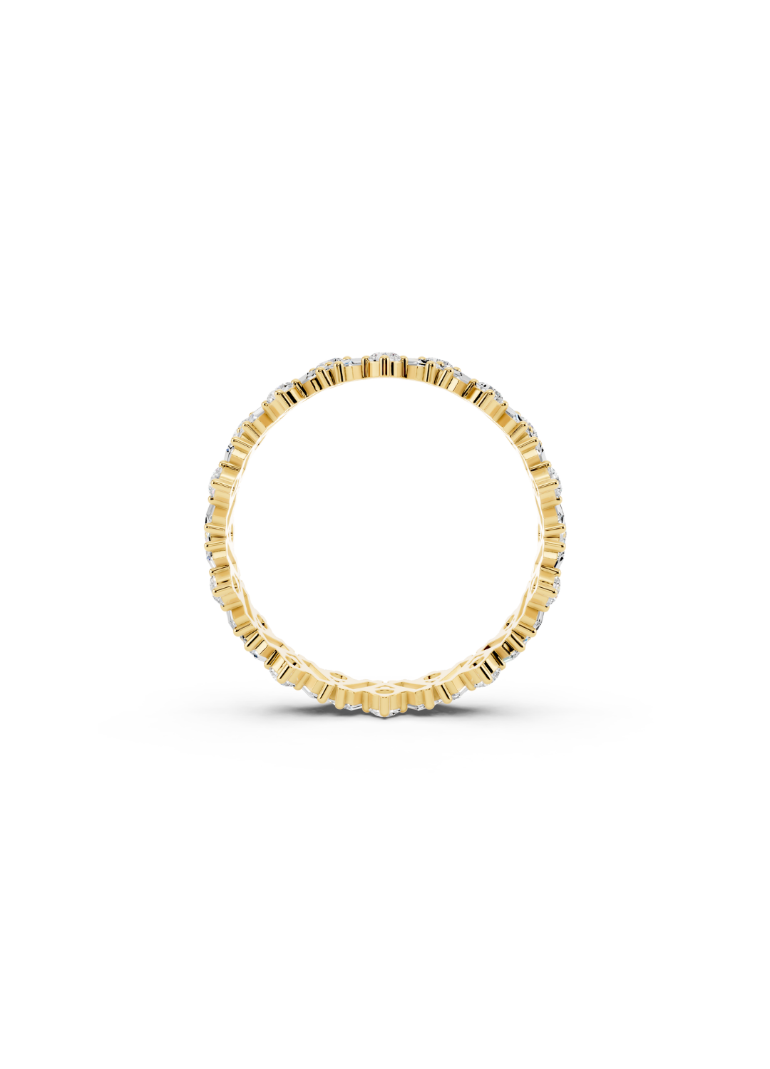 Mixed Cut Diamond Band Ring