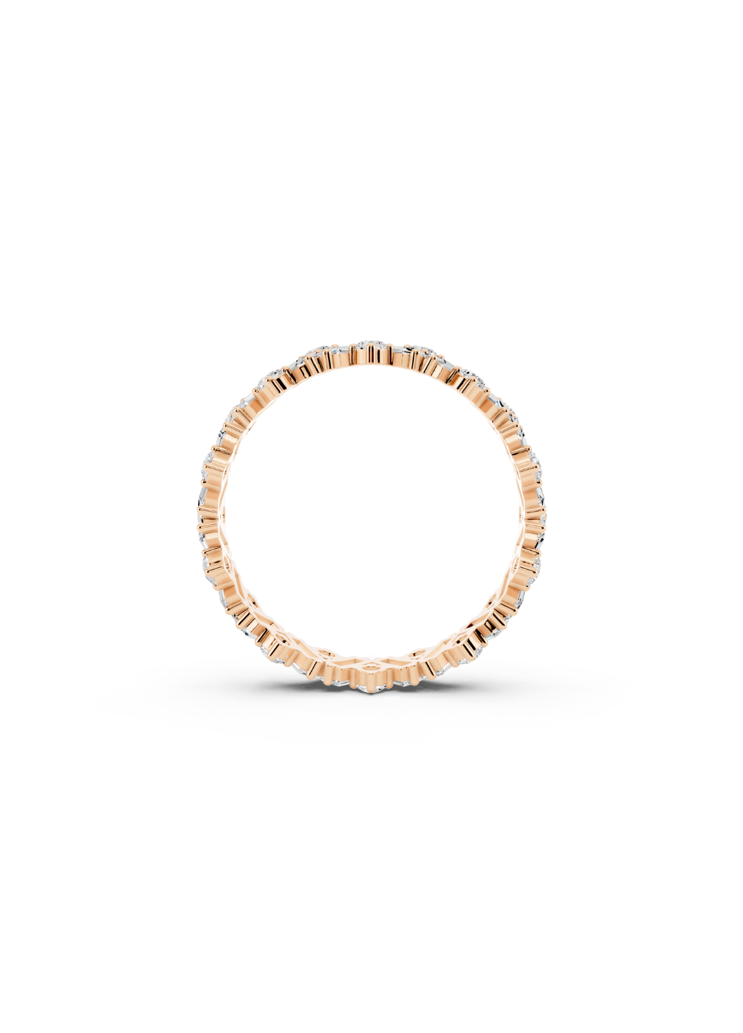 Mixed Cut Diamond Band Ring