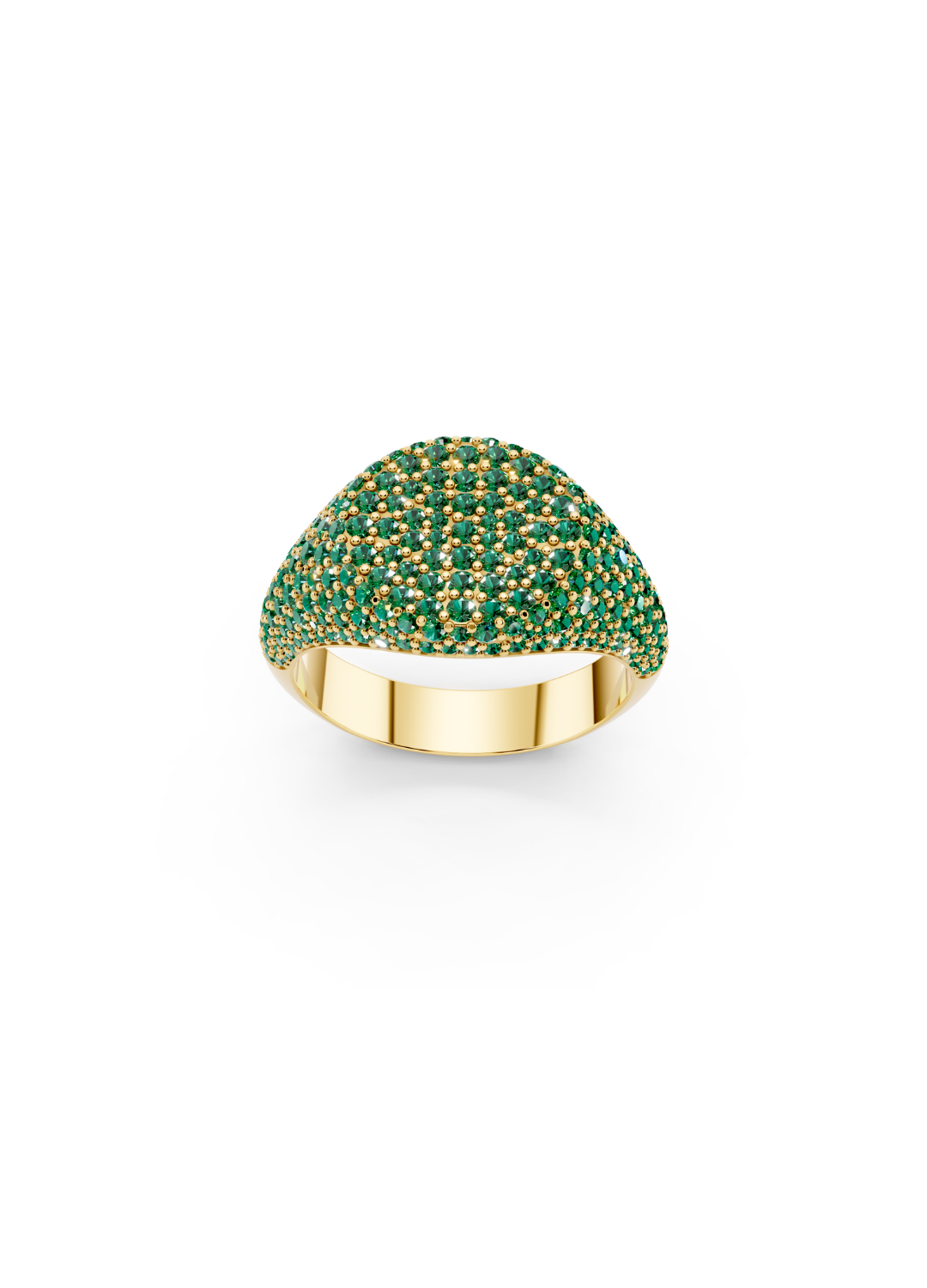 Pinky Pave Dome Signet Ring