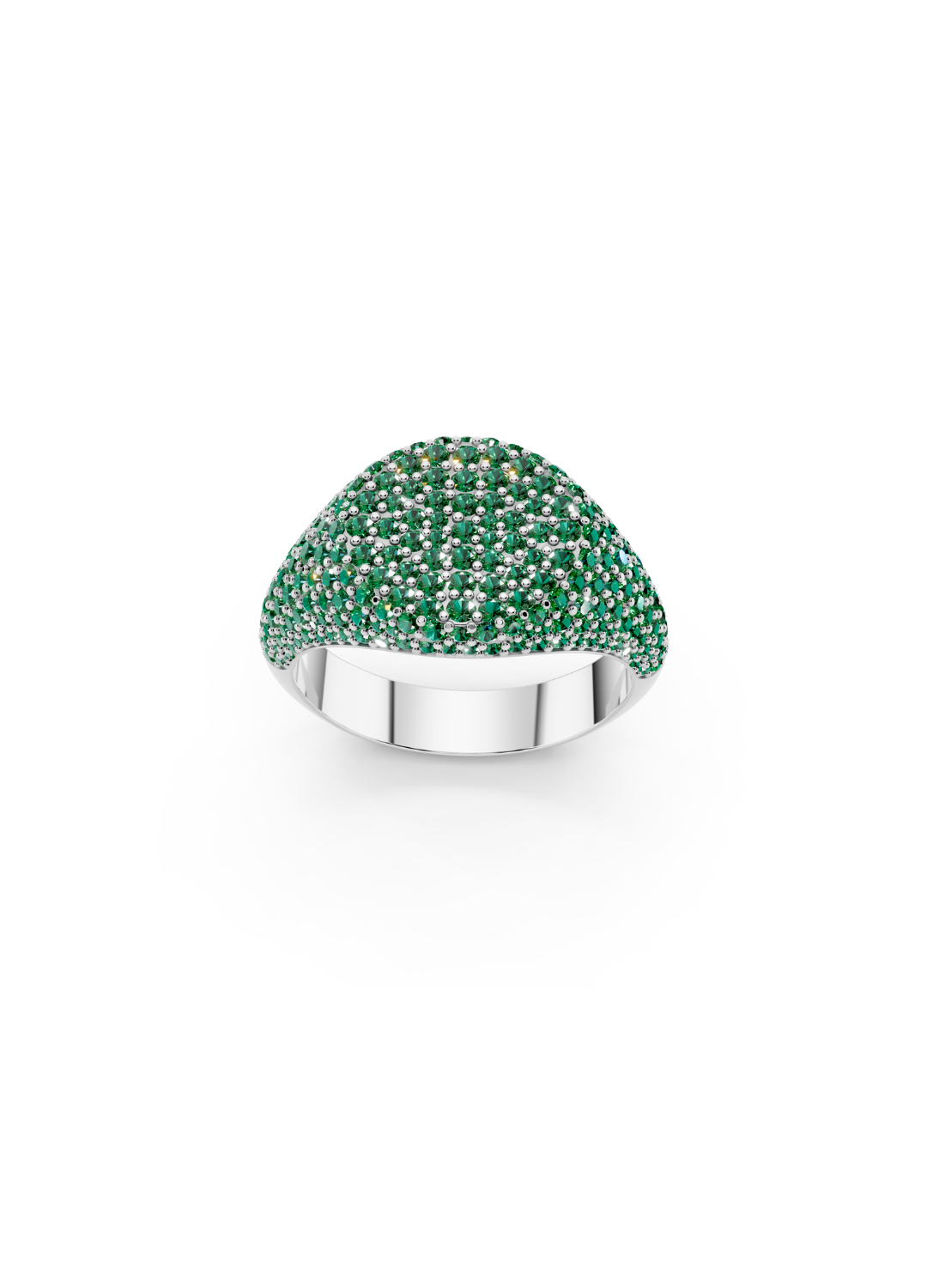 Pinky Pave Dome Signet Ring