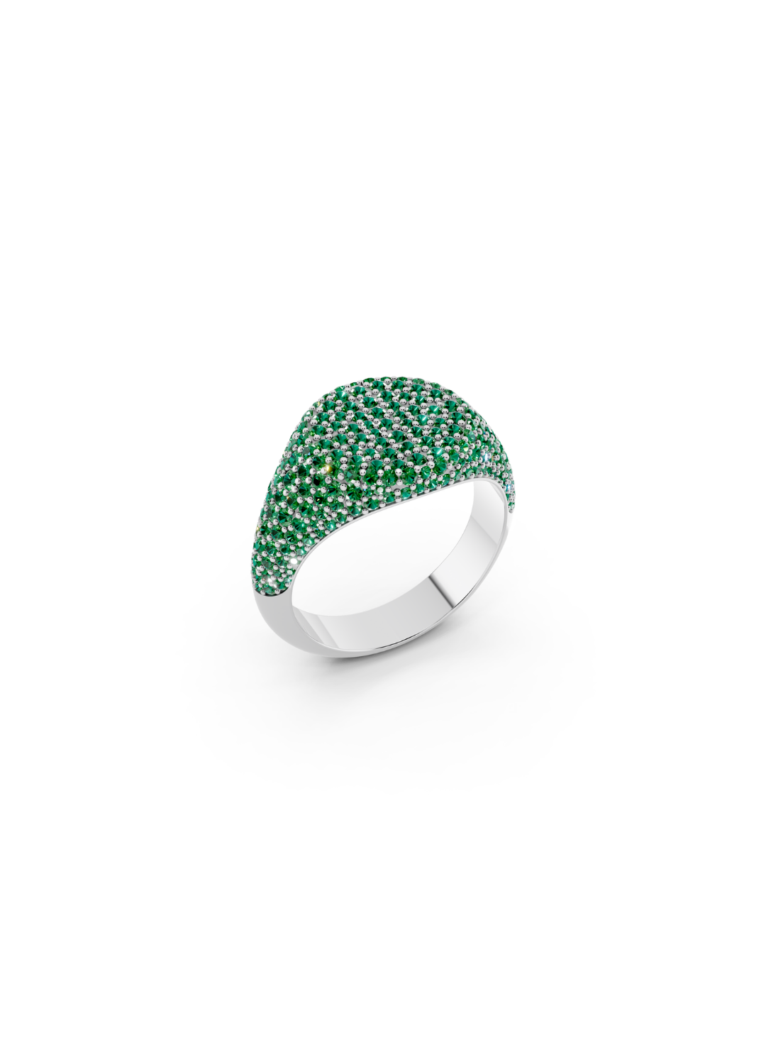 Pinky Pave Dome Signet Ring