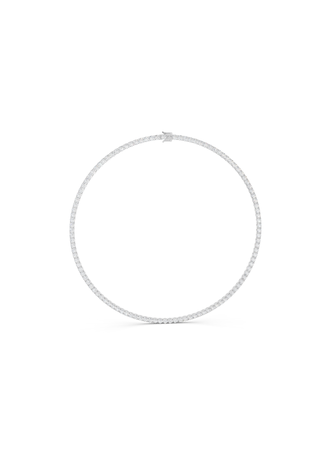 Natural Diamond Tennis Necklace