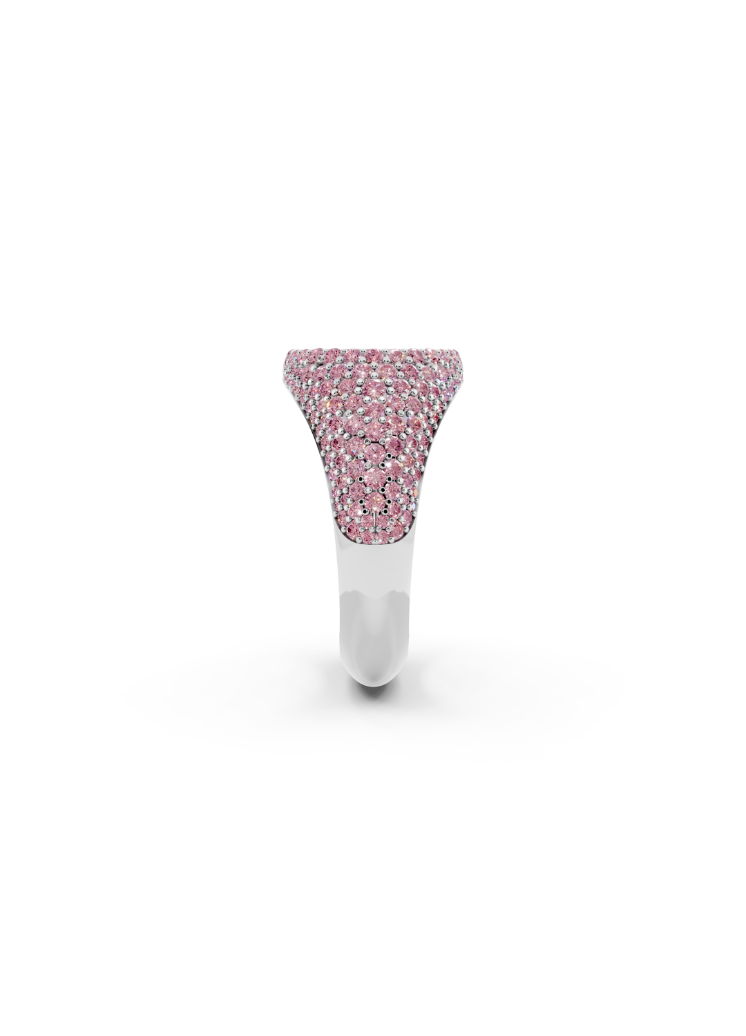 Pinky Pave Dome Signet Ring