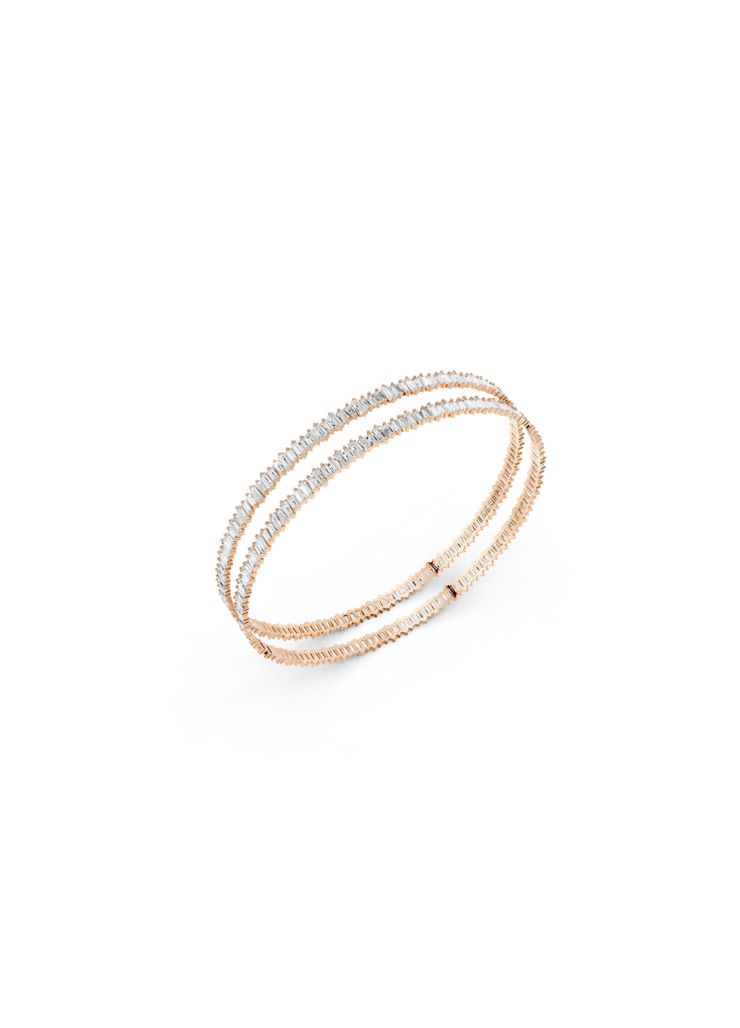 Diamond Line Bangles (Pair)