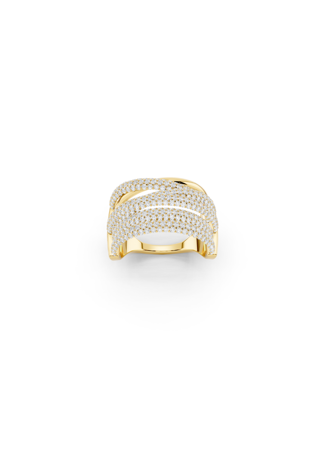 Pavé Ribbon Wrap Ring