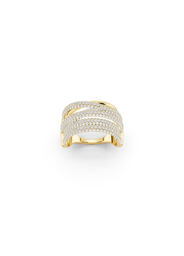 Pavé Ribbon Wrap Ring