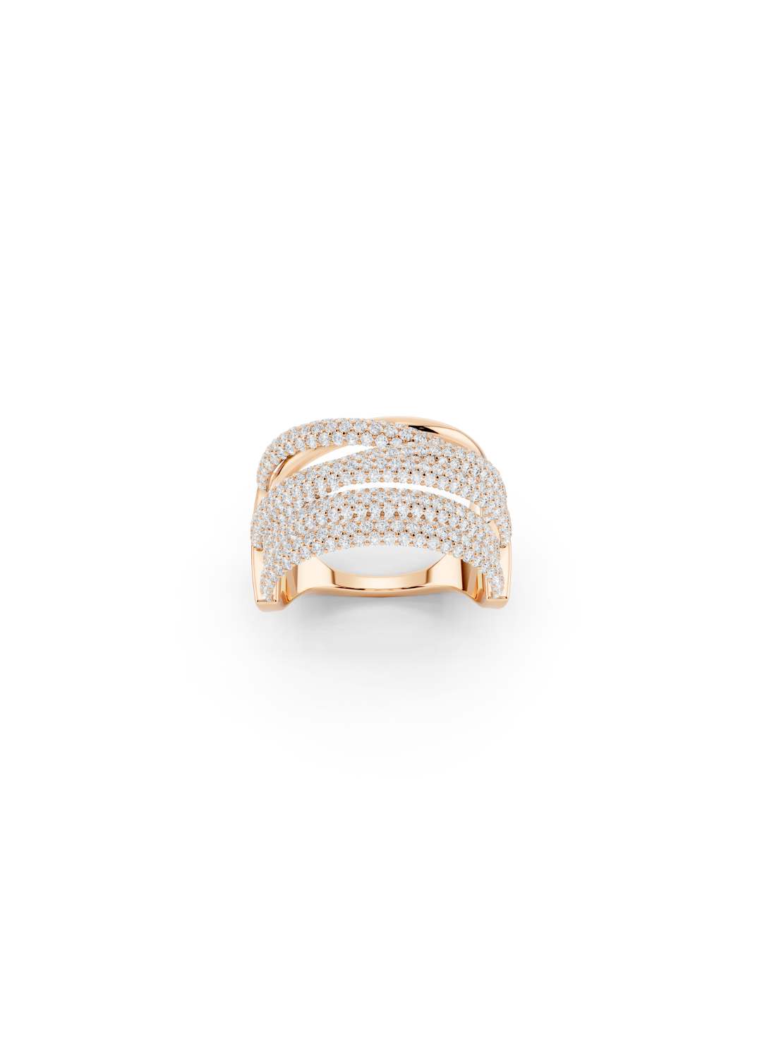 Pavé Ribbon Wrap Ring