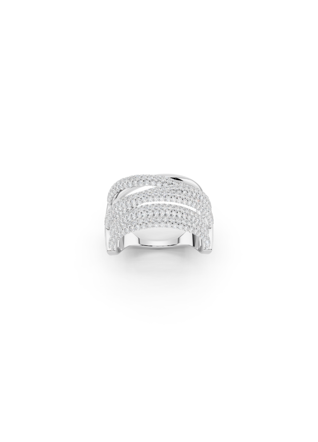 Pavé Ribbon Wrap Ring