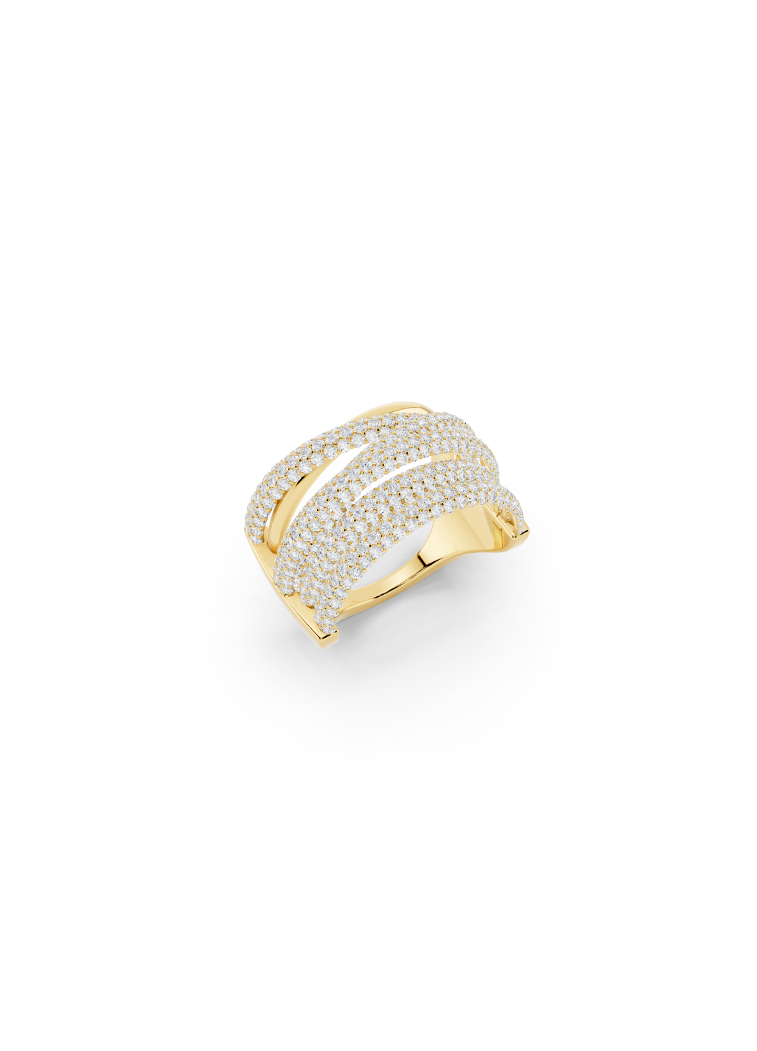 Pavé Ribbon Wrap Ring