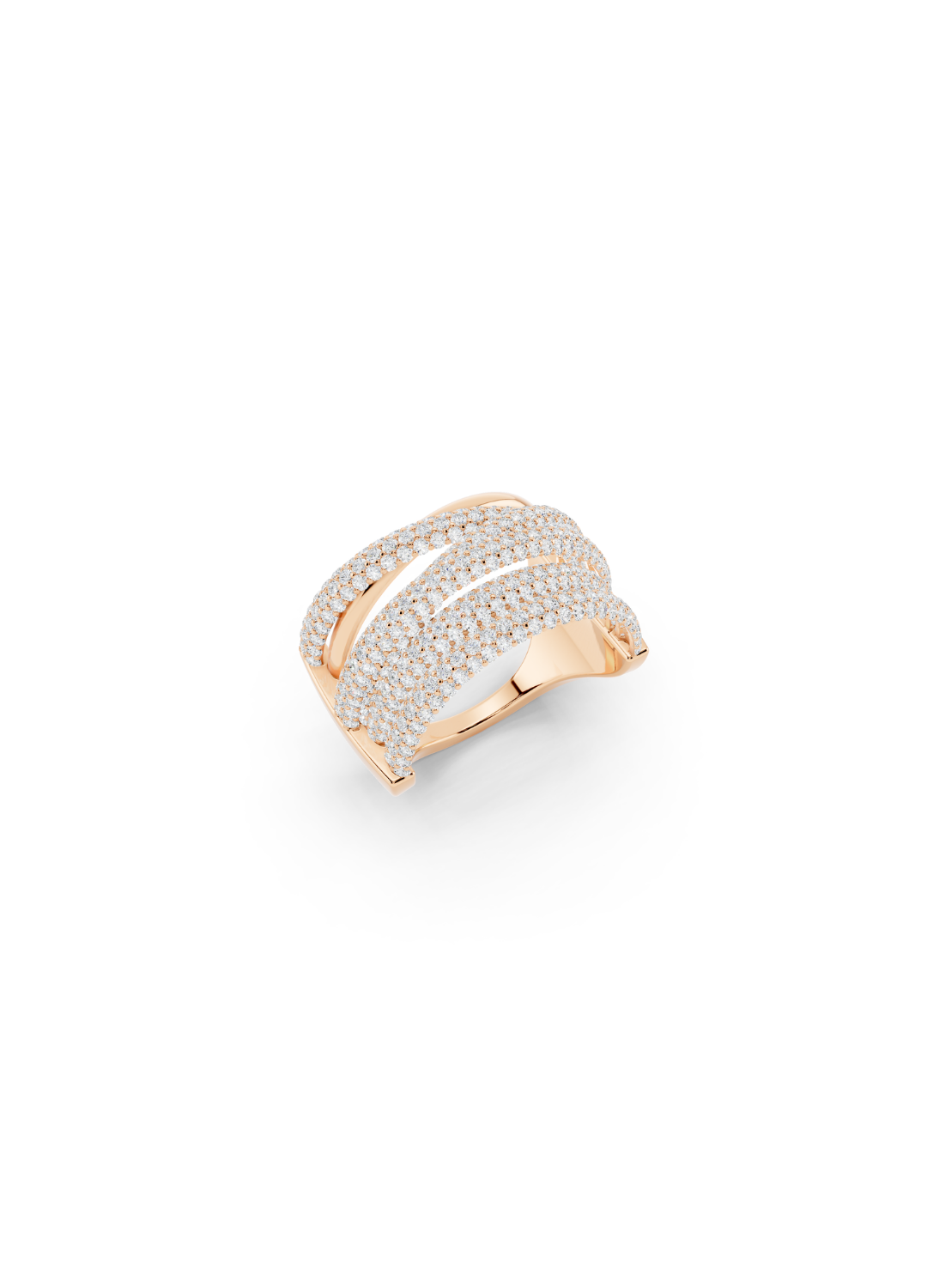 Pavé Ribbon Wrap Ring