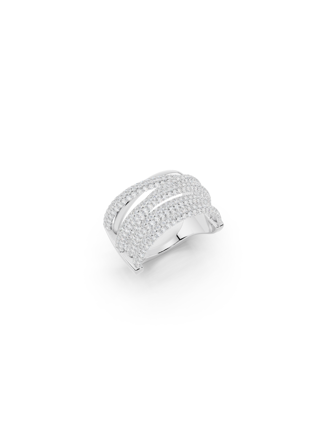 Pavé Ribbon Wrap Ring