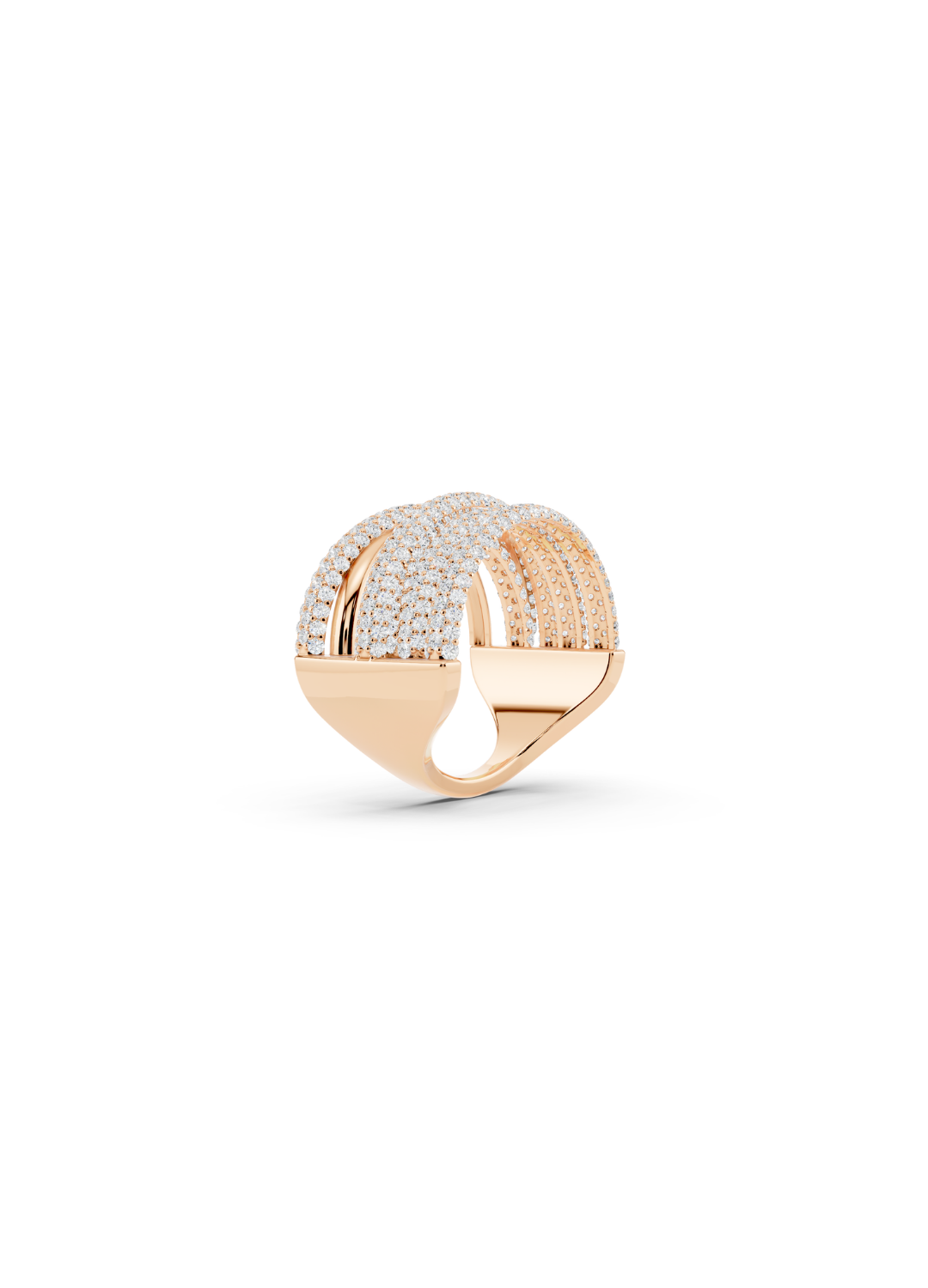Pavé Ribbon Wrap Ring
