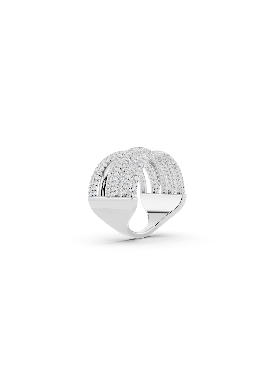 Pavé Ribbon Wrap Ring
