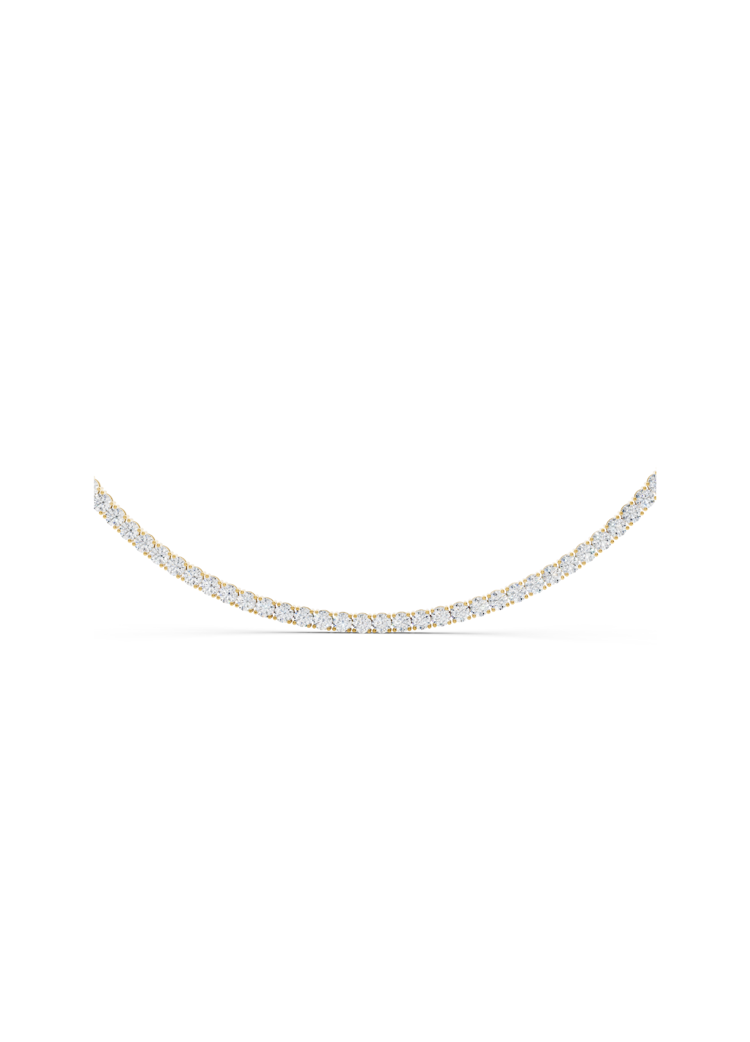 Natural Diamond Tennis Necklace