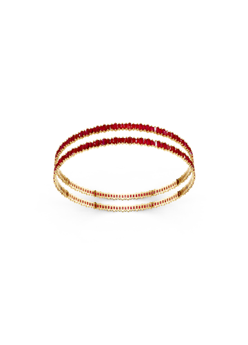 Ruby Line Bangles (Pair)