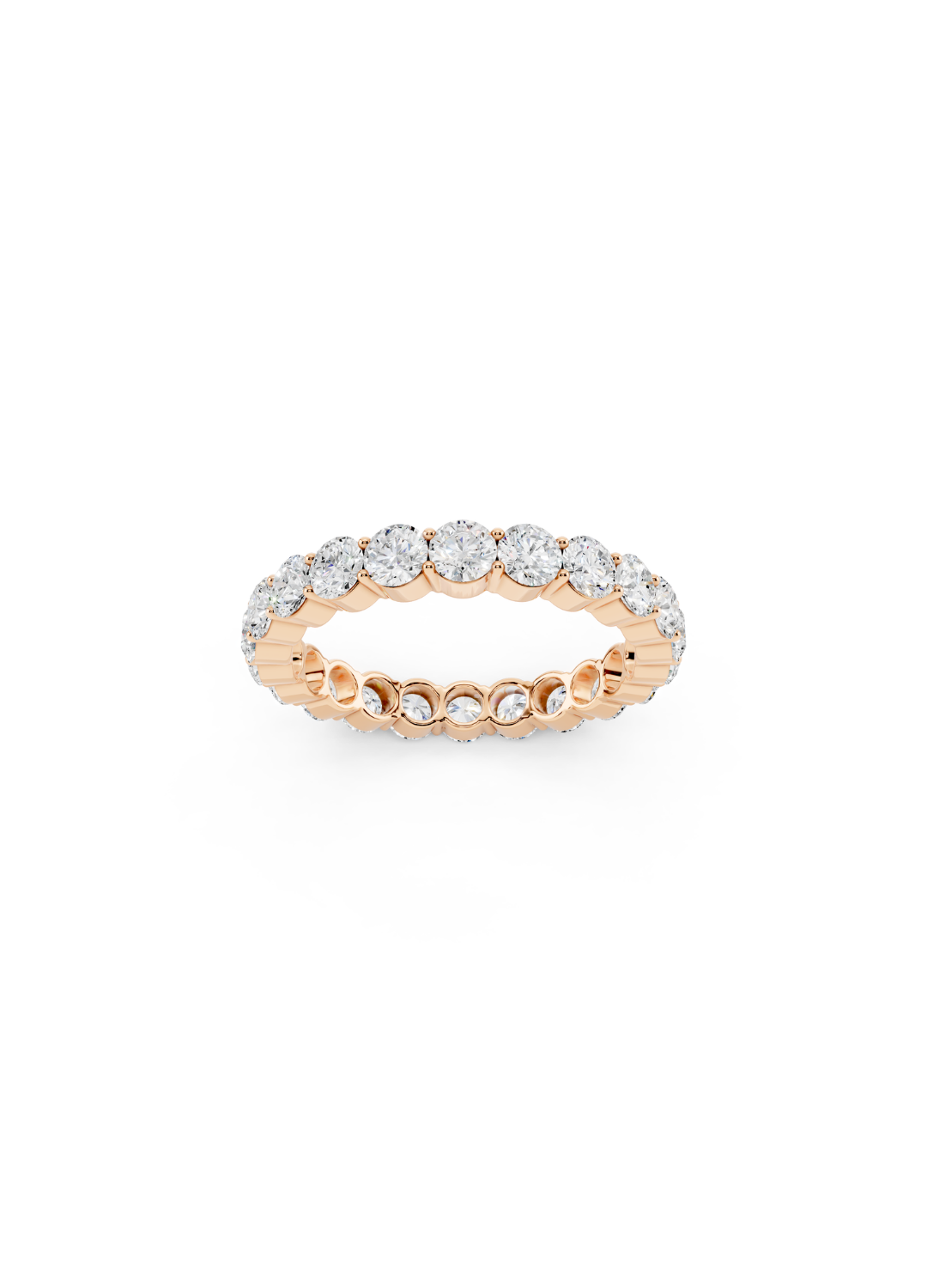 Round Diamond Eternity Band