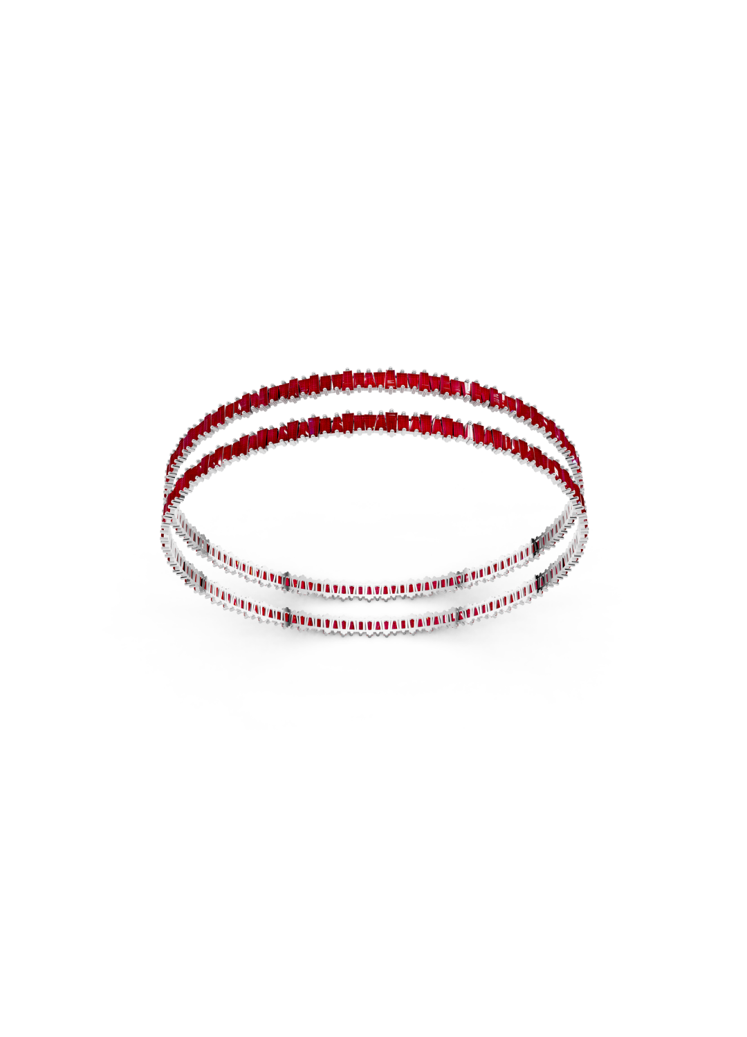 Ruby Line Bangles (Pair)