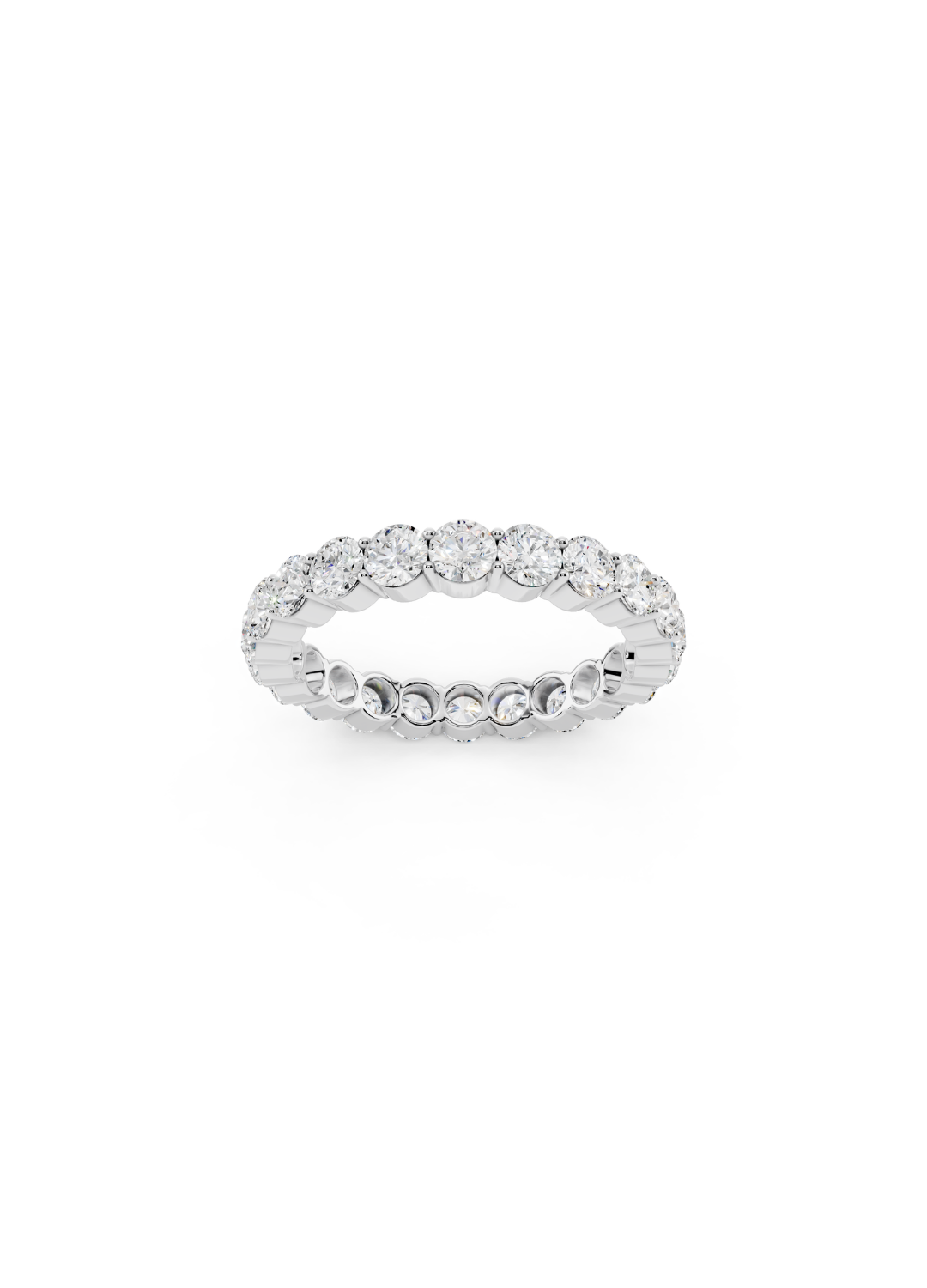 Round Diamond Eternity Band