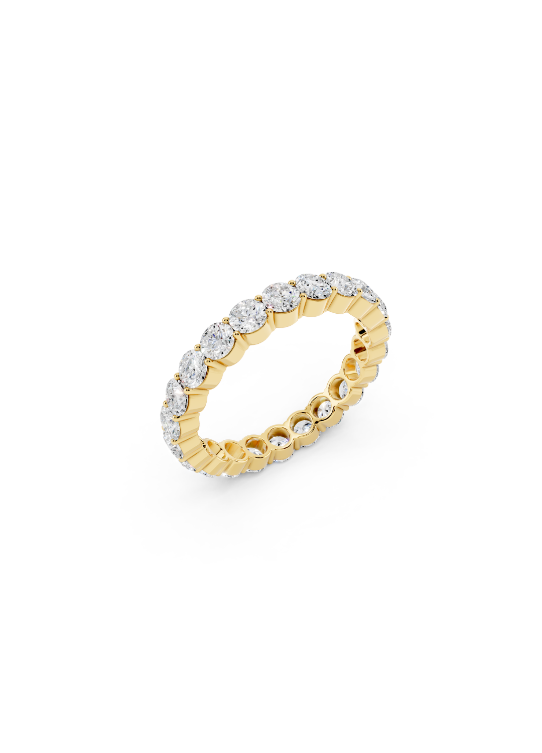 Round Diamond Eternity Band