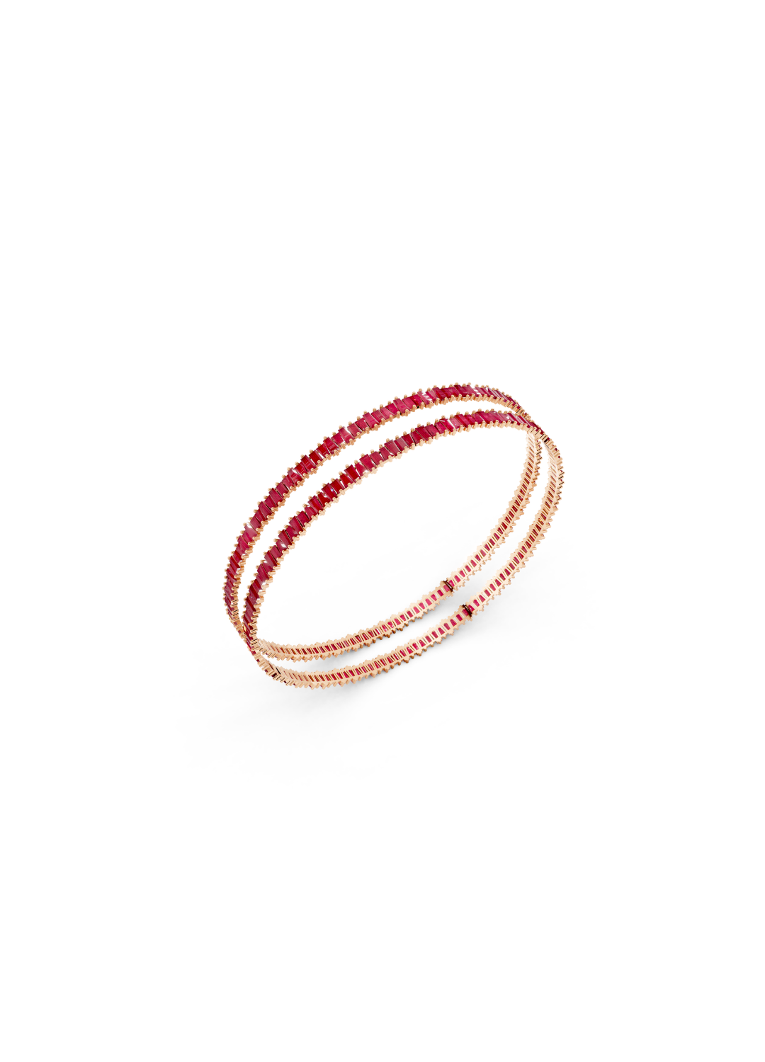 Ruby Line Bangles (Pair)
