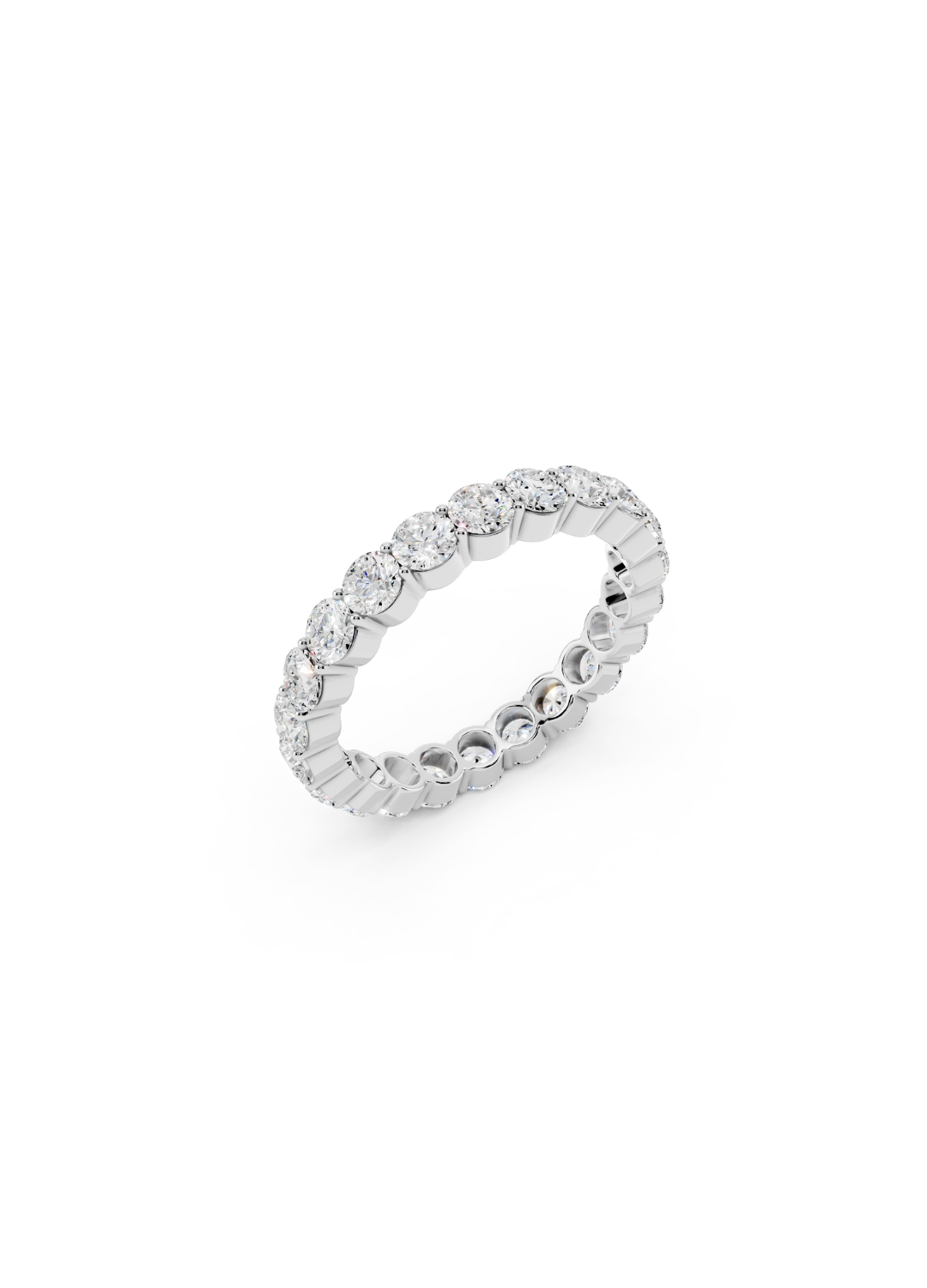 Round Diamond Eternity Band