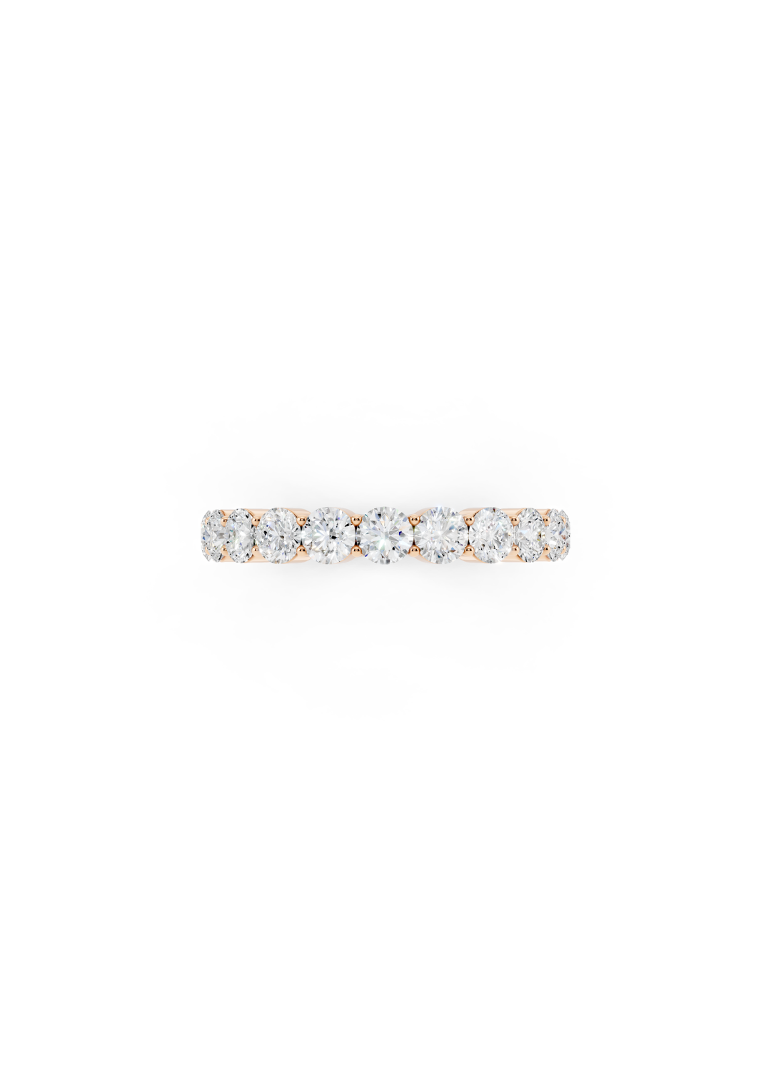 Round Diamond Eternity Band
