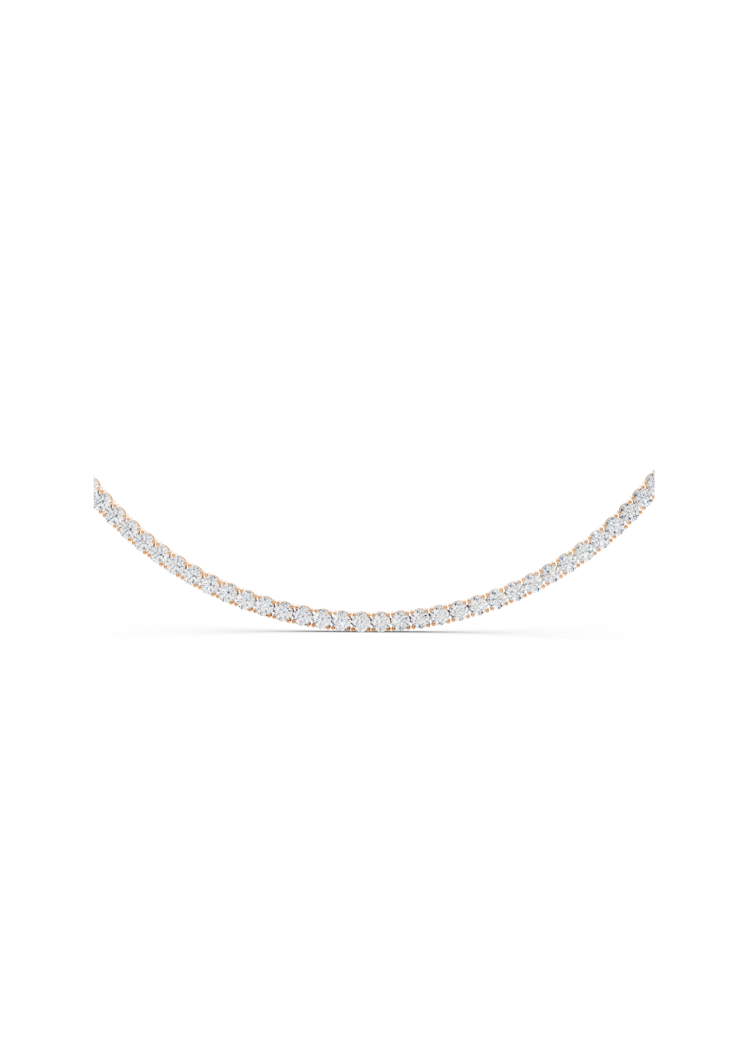 Natural Diamond Tennis Necklace