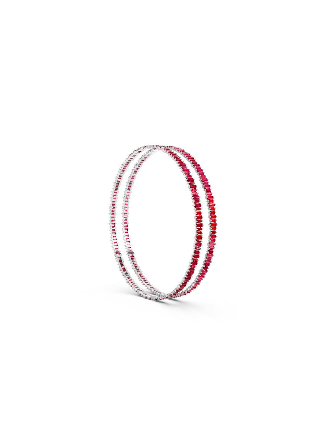 Ruby Line Bangles (Pair)
