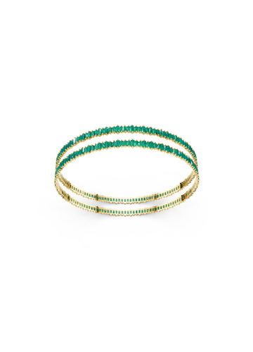 Emerald Line Bangles (Pair)