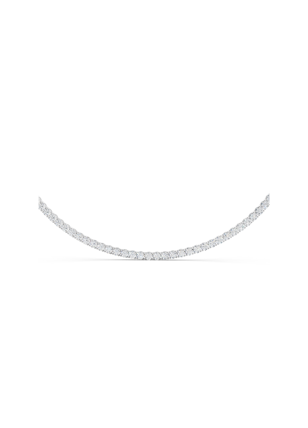 Natural Diamond Tennis Necklace