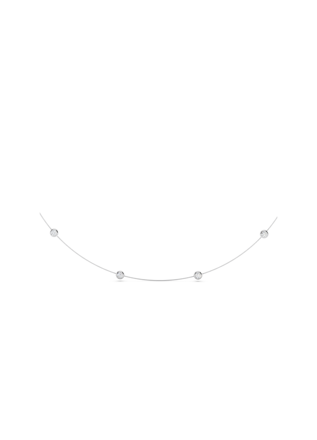 Diamond By The Yard Necklace