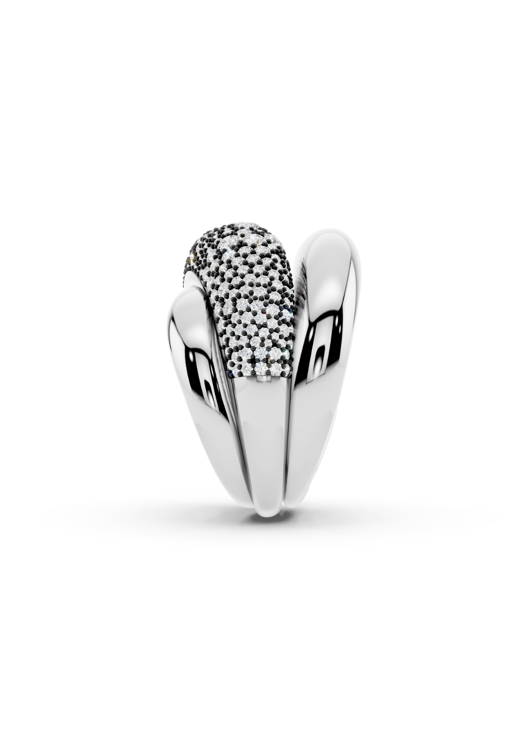 Diamond Pavé Double Band Ring