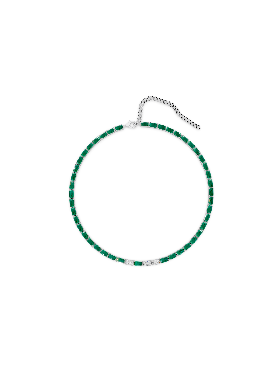 Emerald & Diamond Riviera Line Choker
