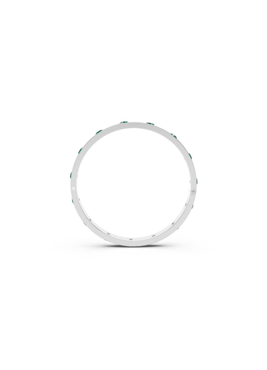 Emerald Halo Line Bangle