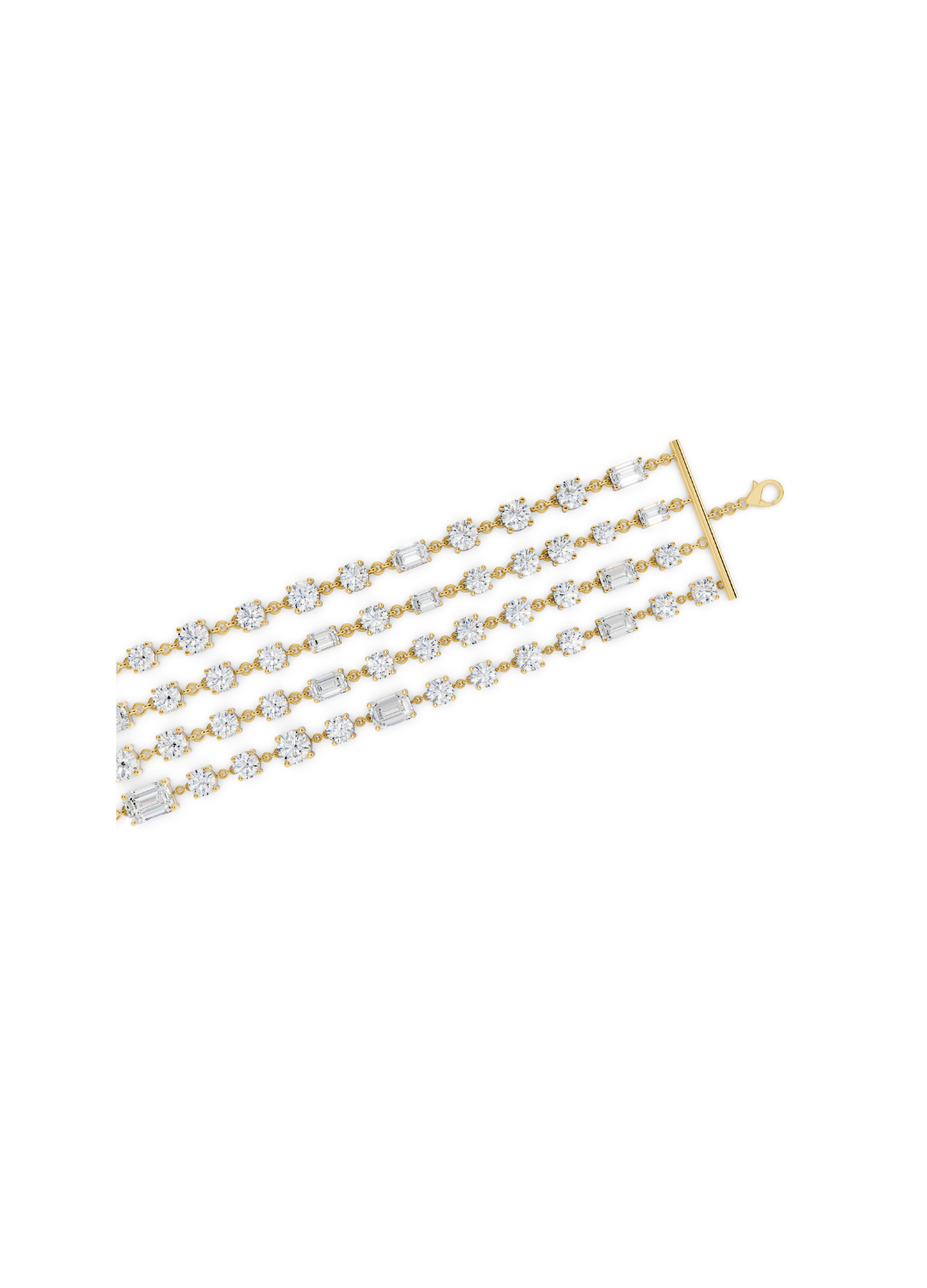 Square Filigree Diamond Bracelet