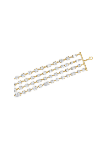 Square Filigree Diamond Bracelet
