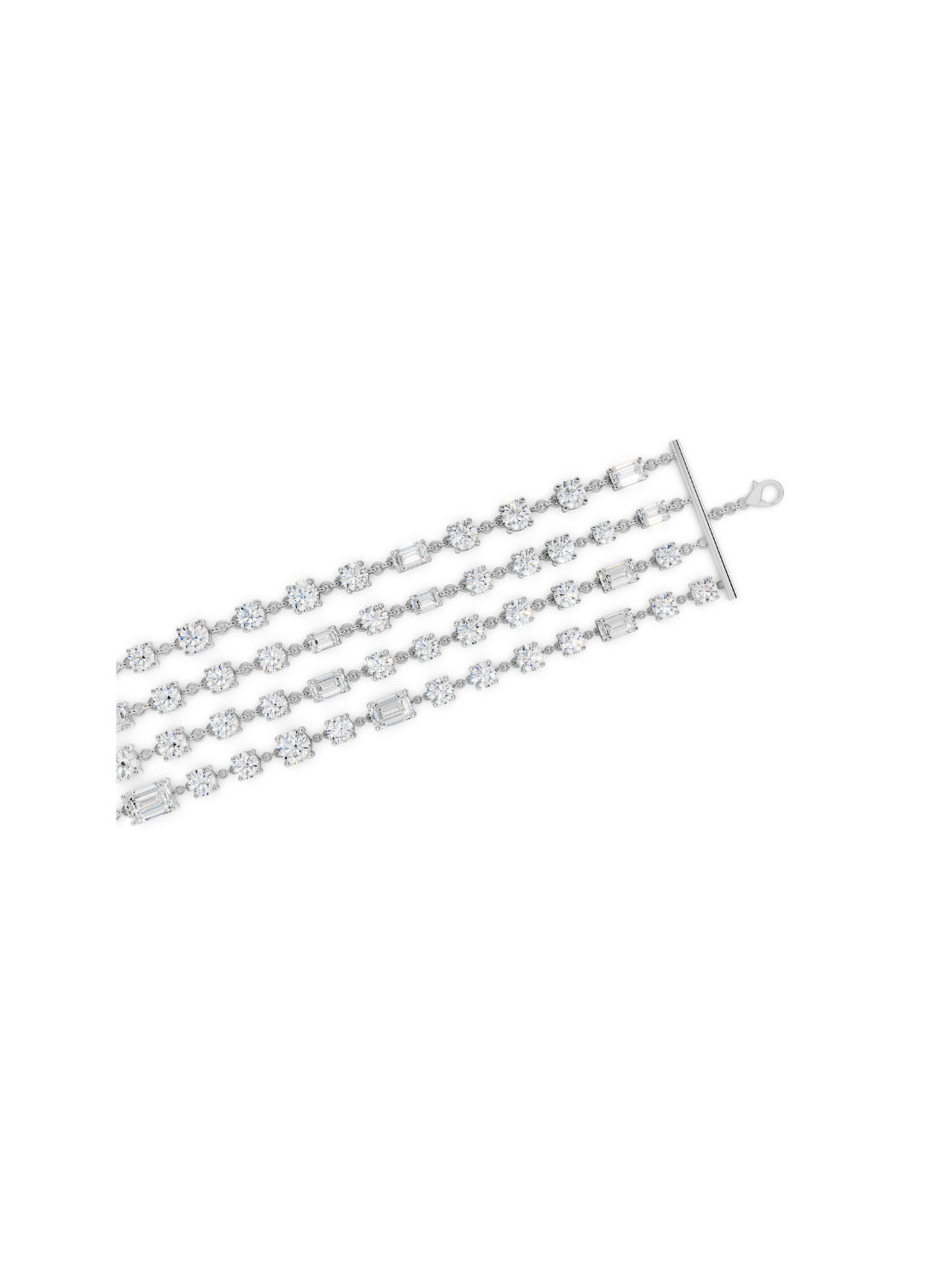 Square Filigree Diamond Bracelet