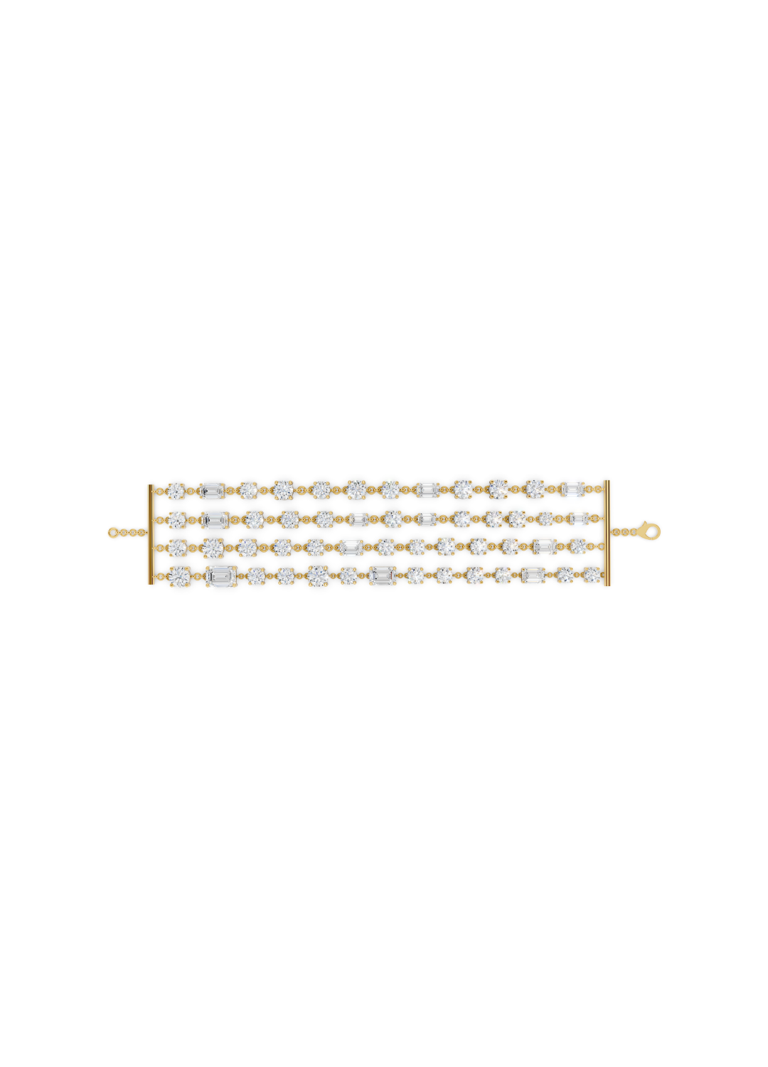 Square Filigree Diamond Bracelet