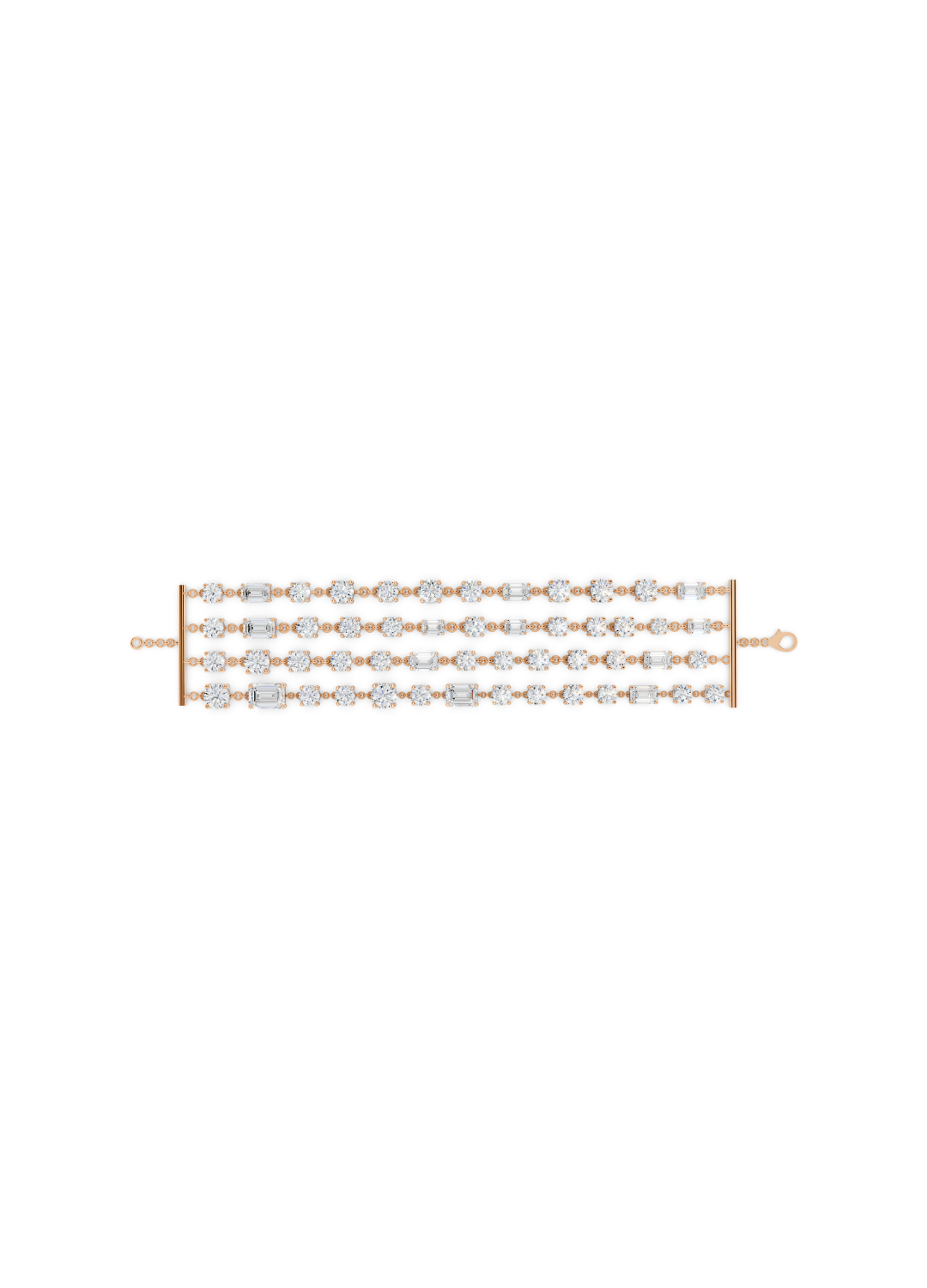 Square Filigree Diamond Bracelet