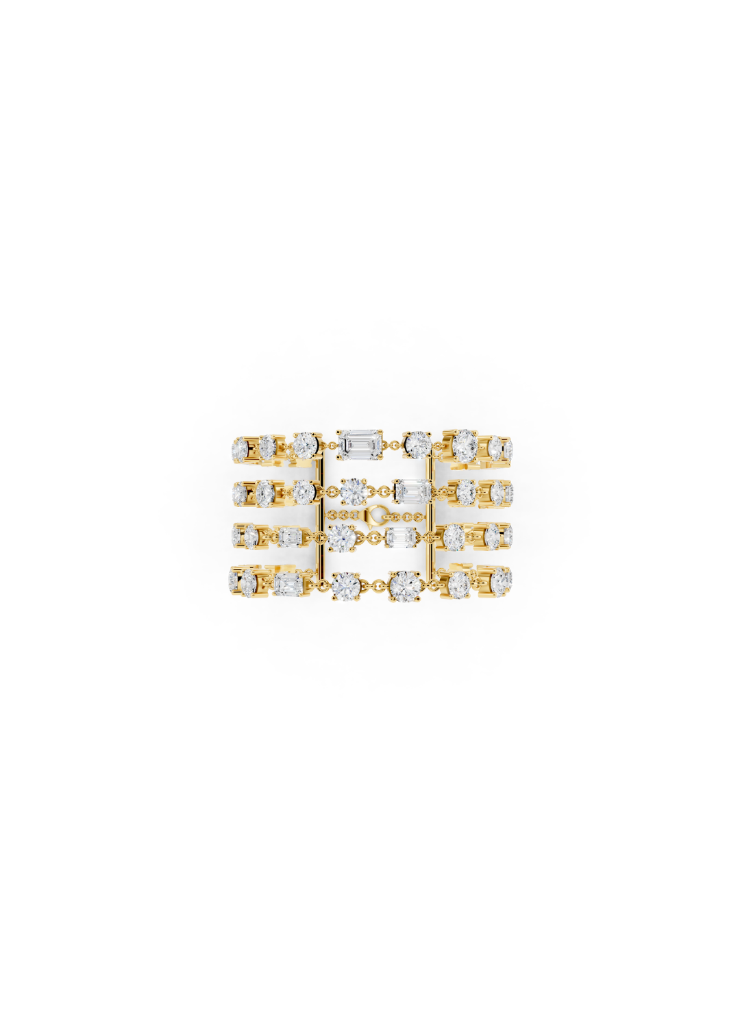 Square Filigree Diamond Bracelet
