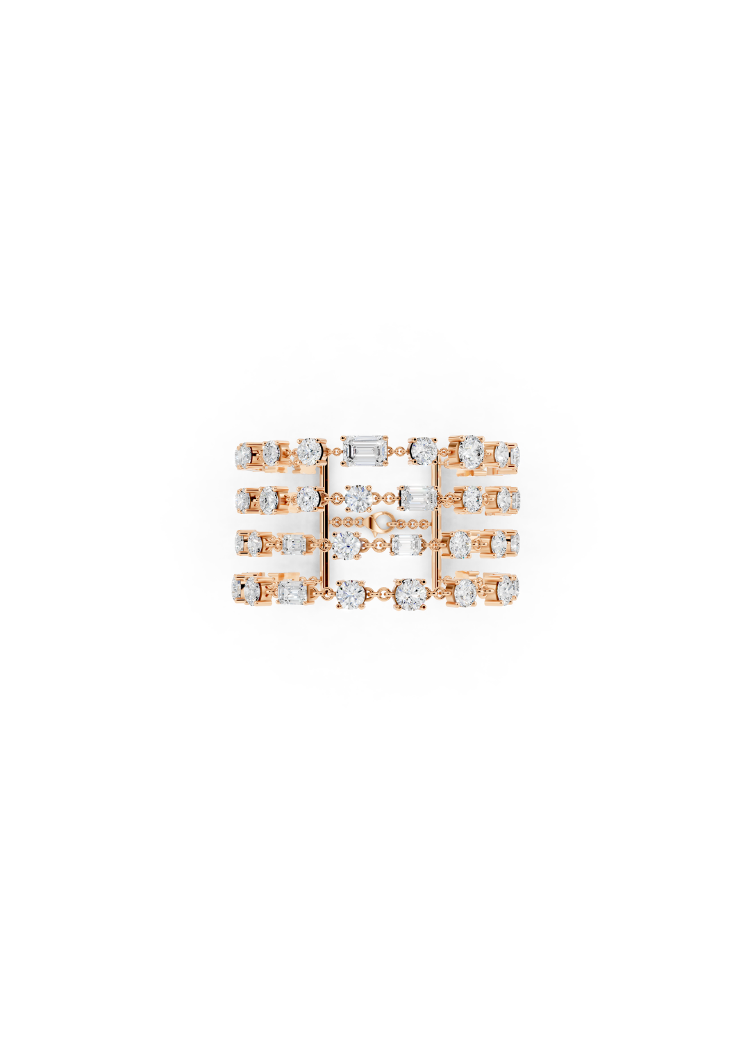 Square Filigree Diamond Bracelet