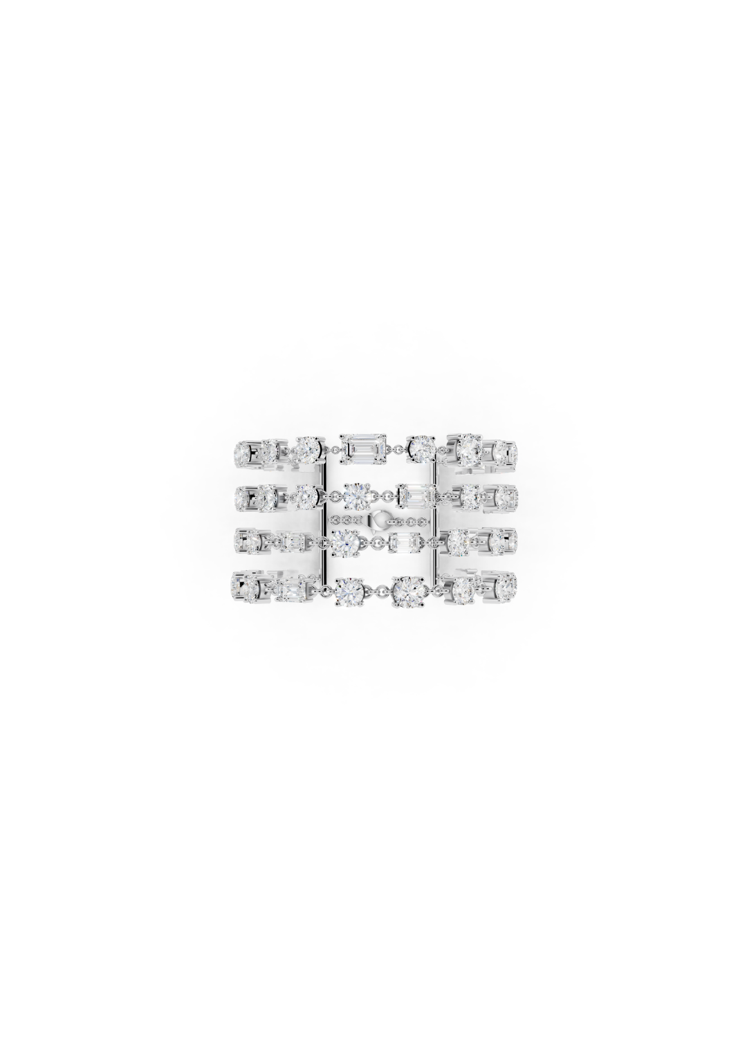 Square Filigree Diamond Bracelet