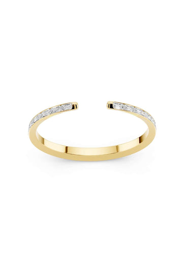 Baguette Diamond Open Cuff Bracelet Image 1