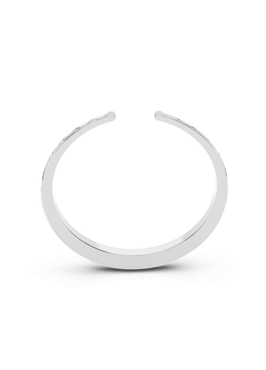 Baguette Diamond Open Cuff Bracelet Image 12